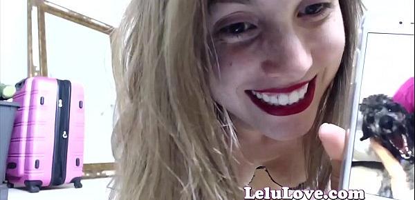  Amateur sucks dick on live webcam show to cumshot on tits - Lelu Love